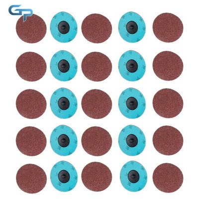 Aluminum Oxide Roll Lock Die Grinder Sanding Grinding Disc 3'' 36 Grit  25 Piece