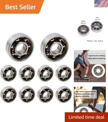 Precision Engineered 608 Steel Ball Bearings - 10 Count for Smooth Operation