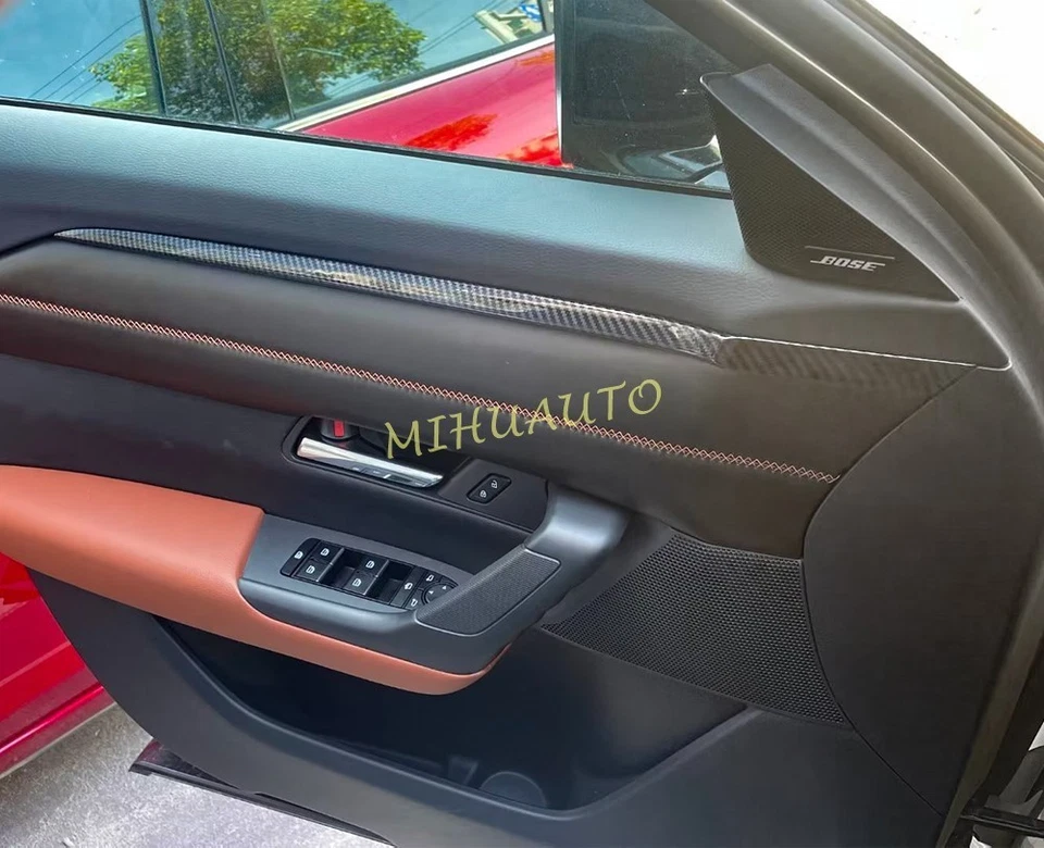 Carbon Fiber Interior Door Panel Strip Cover Trim For 2023-2026 Mazda CX-50 VA - Image 2 of 4