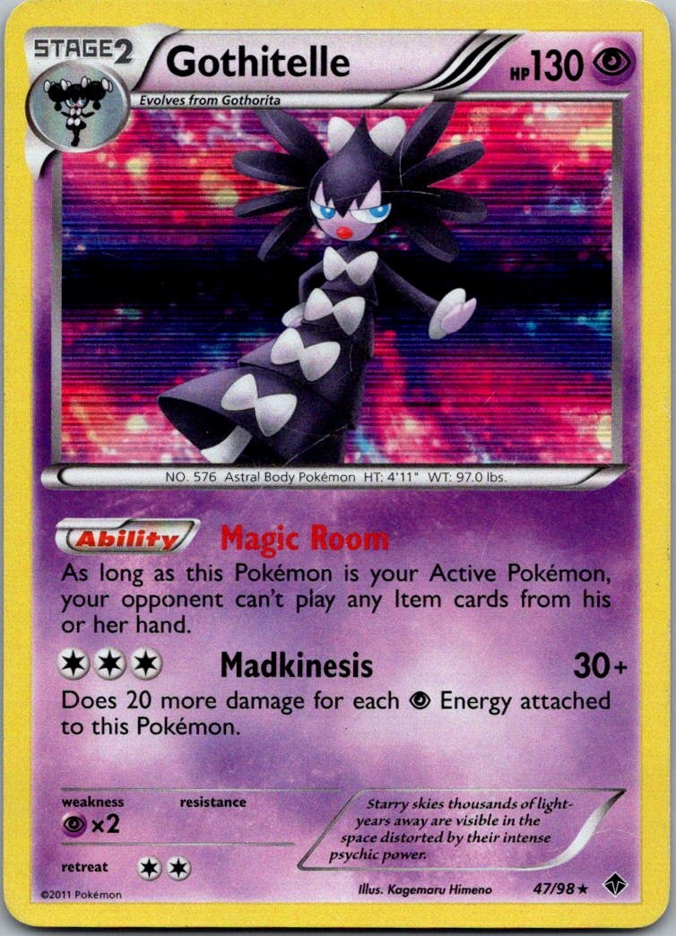 Gothitelle 47/98 Holo Rare Emerging Powers Pokemon Lightly Played