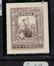 Peru SC 134 Die Proof MNH (2gjn)