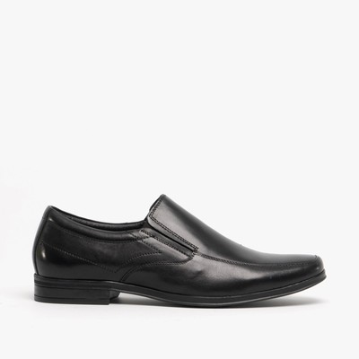 Hush Puppies Matthew Leather Slip-On Loafers in Black for Men | UK