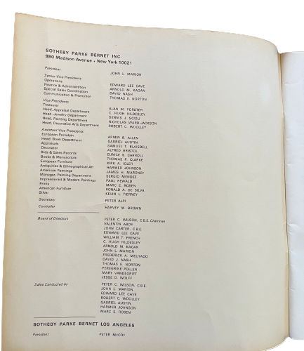 1972 Sotheby Parke Bernet New York Art Deco Auction Catalog Glass Prints Vintage - Picture 6 of 8