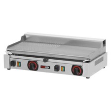 Elektro Griddleplatte Tischger&auml;t Grillplatte Bratplatte glatt/geriffelt 2 Zonen