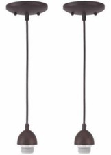 Westinghouse BRZ Mini Pendant Kit 2 Pack, Oil Rubbed Bronze