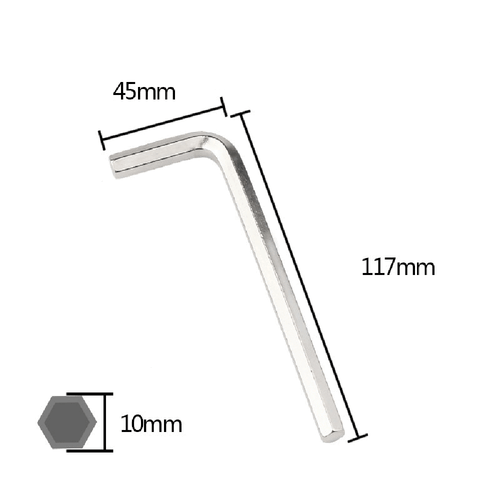 Carbon Steel Nickel Plated L-Shaped Hexagonal Wrench 0.9mm 1.27mm - 10mm 12mm - Picture 23 of 23