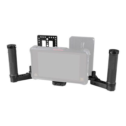 Plataforma jaula monitor en cámara CAMVATE con empuñadura y correa para el hombro para el cuello y placa de batería - Imagen 4 de 6