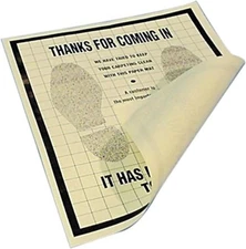 Plastic Coated Back Paper Floor Mats Cars Trucks Auto Repair Shop Detail 500pk