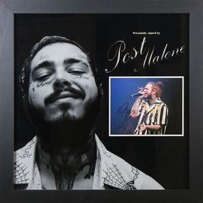 Post Malone signiertes 12x8 Foto gerahmtes Display