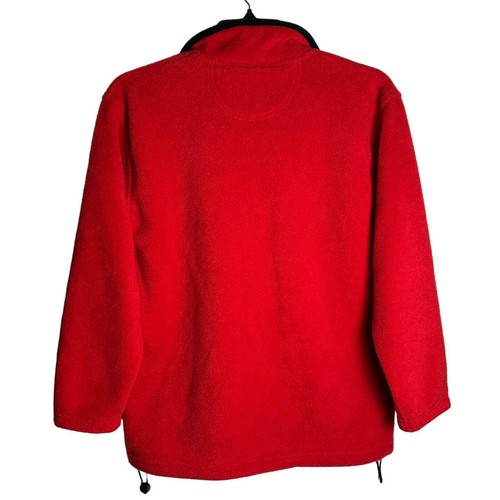 Pullover in pile Alpine Tek manica lunga rosso taglia media - Foto 5 di 12