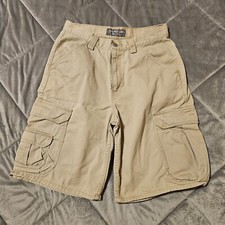Levi's SilverTab Men's Cargo Shorts Size 32 - Flat-Front Beige Hiking Y2K Style