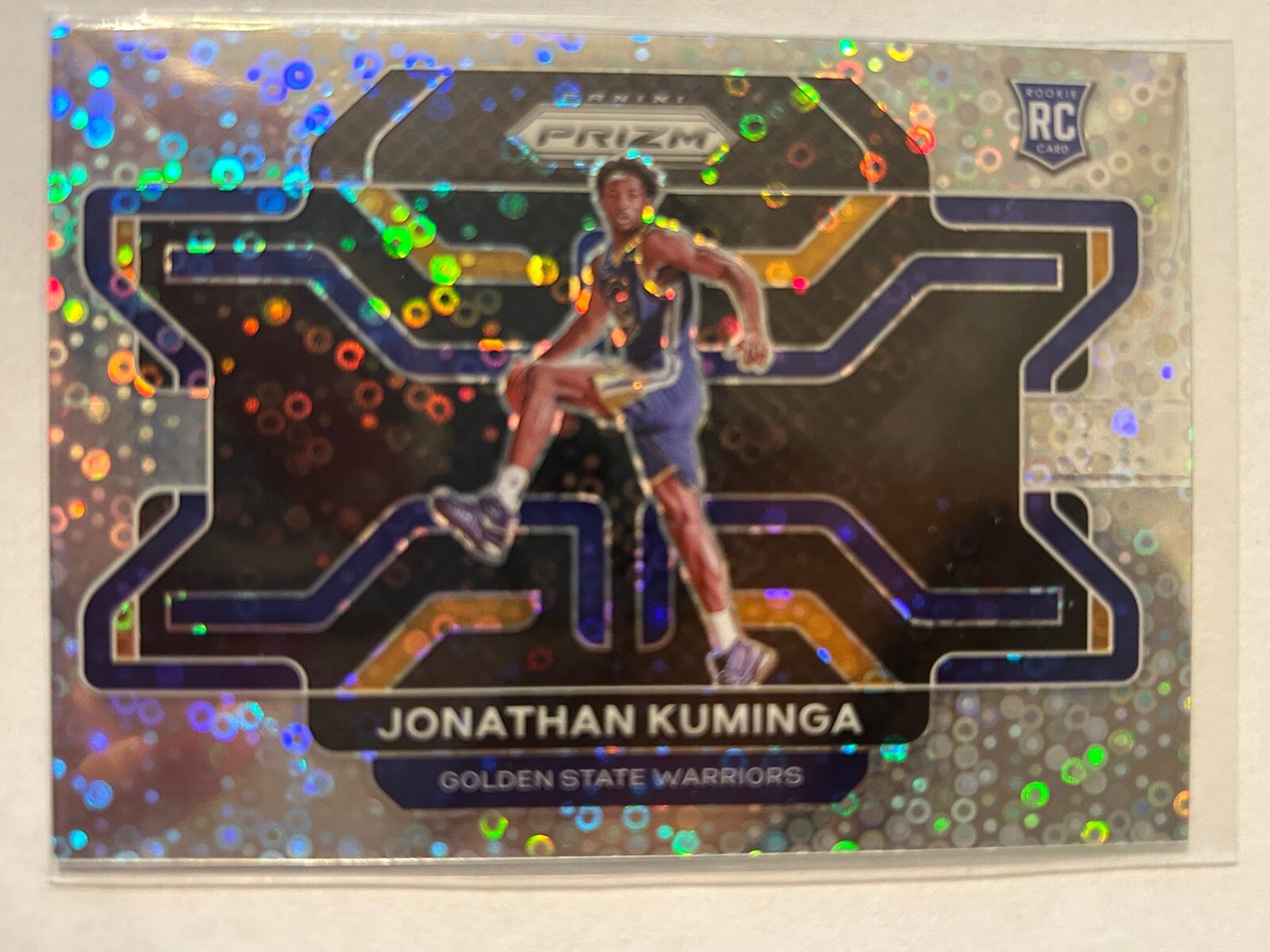 2021-22 Panini Prizm Rookie Variation Disco Fast Break #307 Jonathan Kuminga RC
