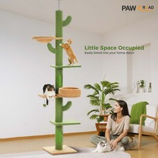 Tiragraffi alto da soffitto albero per gatti in sisal albero rampicante tiragraffi per gatti XL 205-255 cm