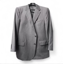 Jos A Bank Men Signature Collection 48R REGAL gray 100 wool sport coat
