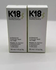K18 Professional Molecular Repair Hair Mist Spray 1 oz New in Box Lot Of 2
