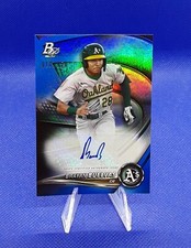 BRAYAN BUELVAS AUTO 2022 BOWMAN PLATINUM #Top-68 BLUE FOIL CARD #D*010/150