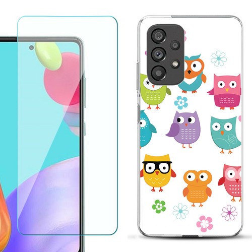 Slim Case For Samsung Galaxy A53 5g W Tempered Glass Happy Owl Ebay 