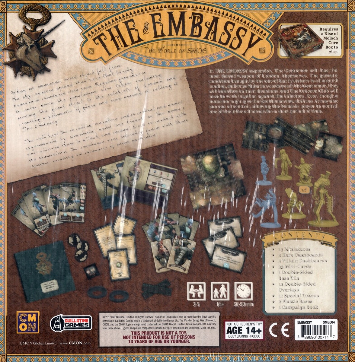Tokens Of The Embassy - Extension Rise Of Moloch World Of Smog / M120 - Occasion