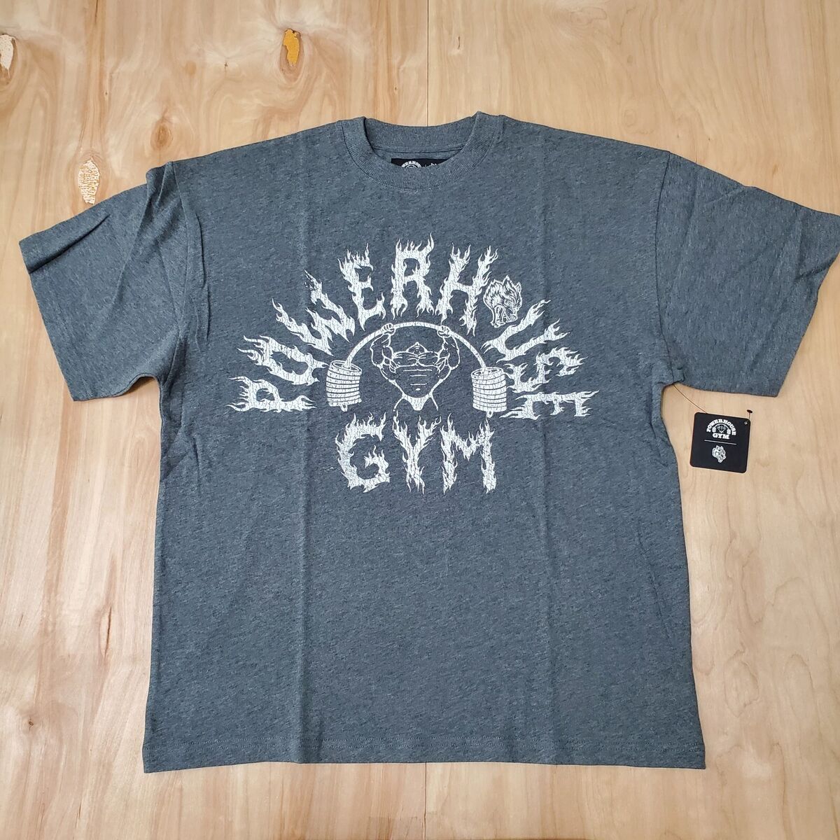 Darc Sport Wolves Powerhouse Gym Men's Size L Cotton T Shirt Darc Sport Wolves Powerhouse Gym Men's Size L Cotton T Shirt