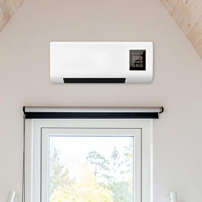 Wall Mounted Electric Heater 8H Timer with Remote Air Conditioner
