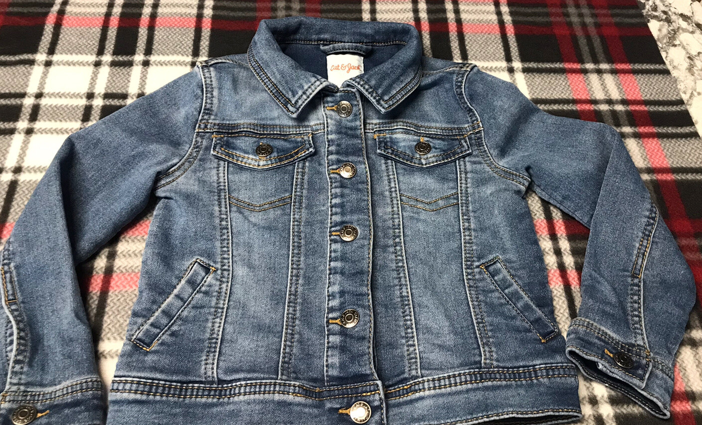 Girls 5T Cat & Jack Denim Jean Jacket Girl’s eBay