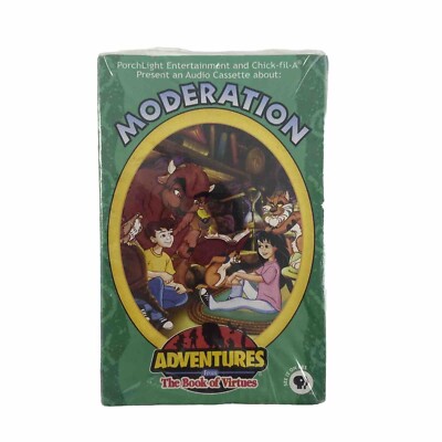 VTG Chick-Fil-A Adventures BOOK OF VIRTUES Moderation Cassette 2001 PBS SEALED
