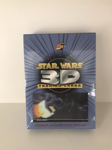 1996 Topps Star Wars 3D Trading Cards Box - Tie Fig Factory Sealed Widevision 3i