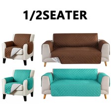 Quilted Sofa Couch Cover Waterproof Non-slip Pet Kid Slipcover Pet Protector Mat