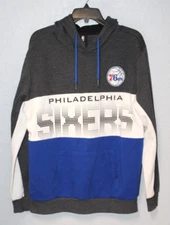 UNK x Philadelphia 76ers Blue Pullover Hoodie Size MEDIUM NBA Sweatshirt