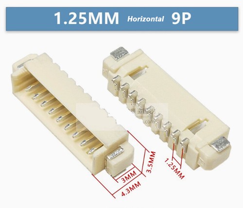 MX1.25MM Horizontal/Vertical SMD Sockets With/Without Cover 2P/3P/4P/5P/6P-16P - Picture 29 of 44