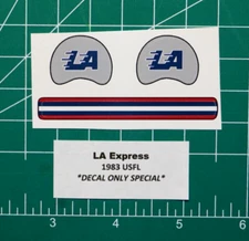 1983 Los Angeles LA Express USFL Football Gumball Helmets *DIECUT DECALS ONLY*