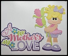 A Mothers Love Handmade Paper Piecing Embellishment for Cards Pages PCC