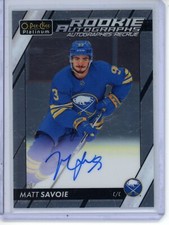 2023-24 O-Pee-Chee Platinum #RS-A Matt Savoie Rookie autographs