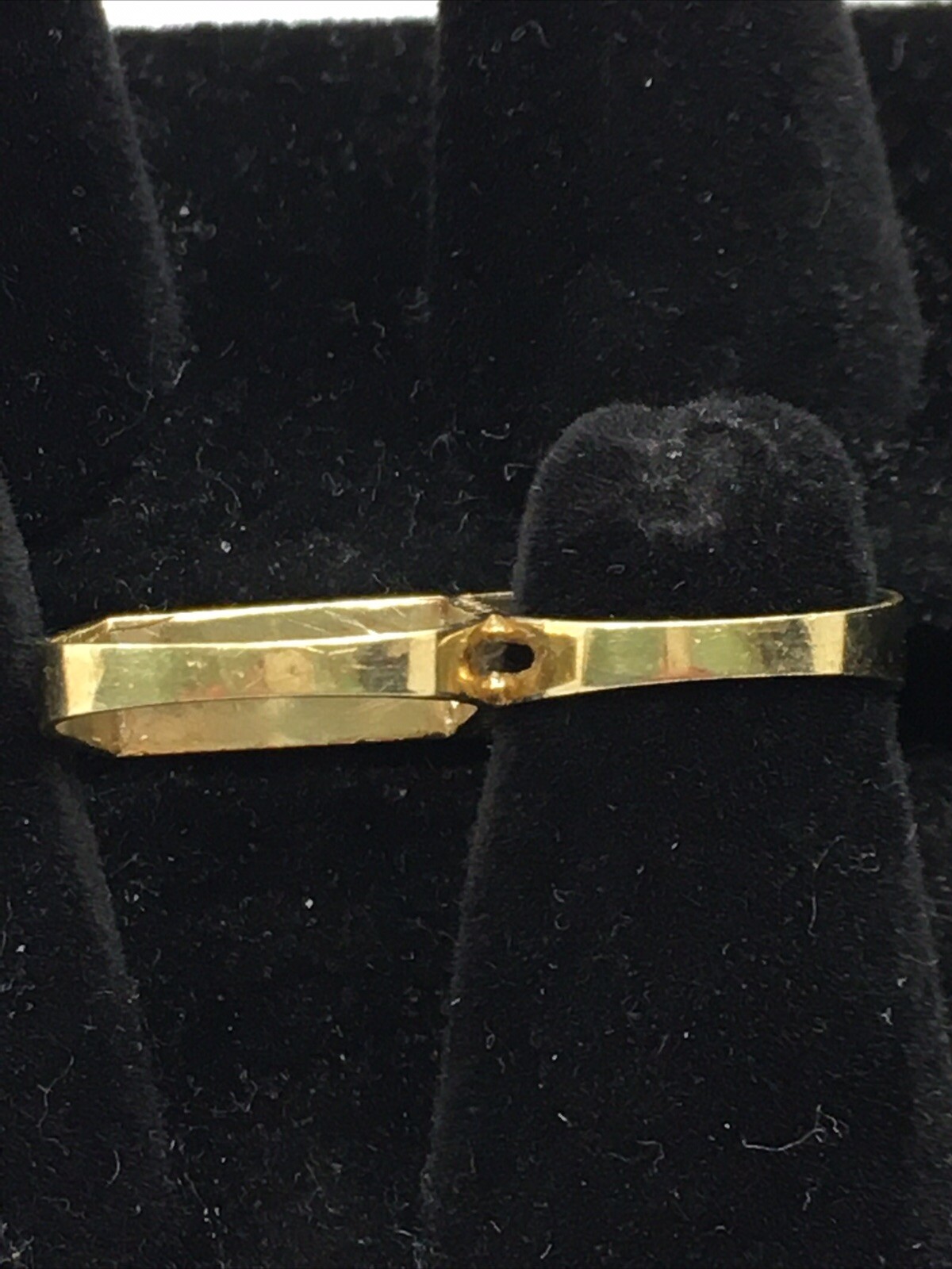 Solid 10K Yellow Gold Two Finger Bar Ring 3.6gr. Size 5 eBay