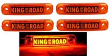 Amber LED Side Side Marker Lamps 12V/24V King of the Road Letters Trailer Lorry
