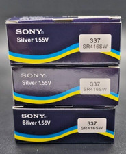 30 Sony 337 Silver Oxide Batteries 1.55V