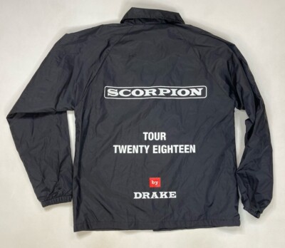 Drake Scorpion 2018 Tour Coach Jacket Men Small Black Music