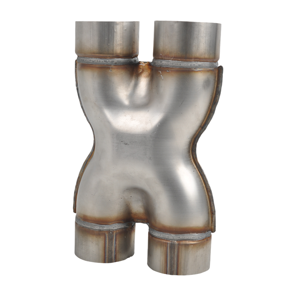 Universal Crossover X-Pipe Dual 2.5"/3" In/Out Stainless - Foto 8