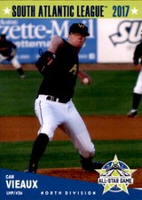 2017 SAL All-Star Game North Grandstand #30 Cam Vieaux Novi Michigan MI Card