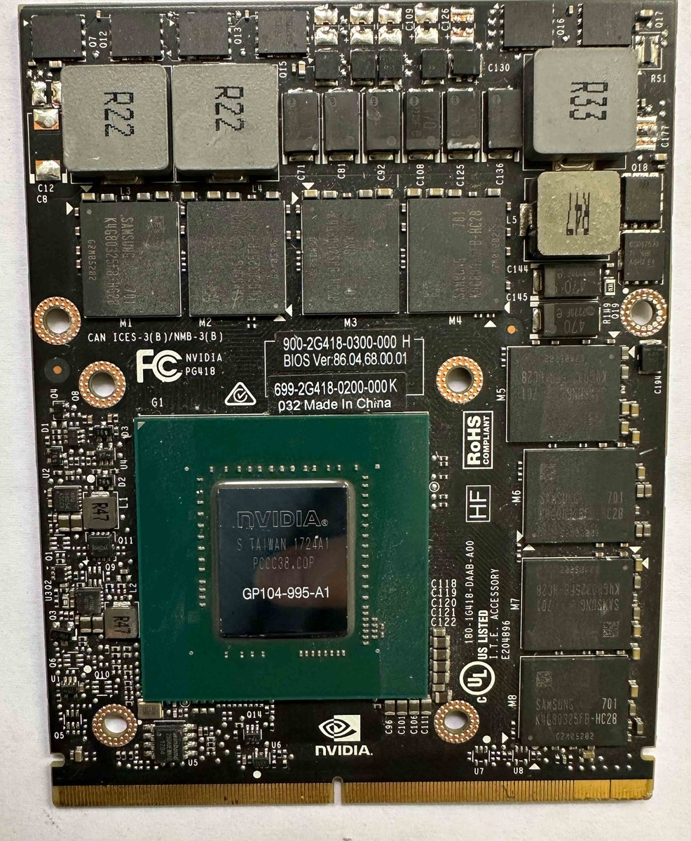 NVIDIA Tesla P6 16GB GP104-995-A1 GDDR5 GPU Graphics Card 880813