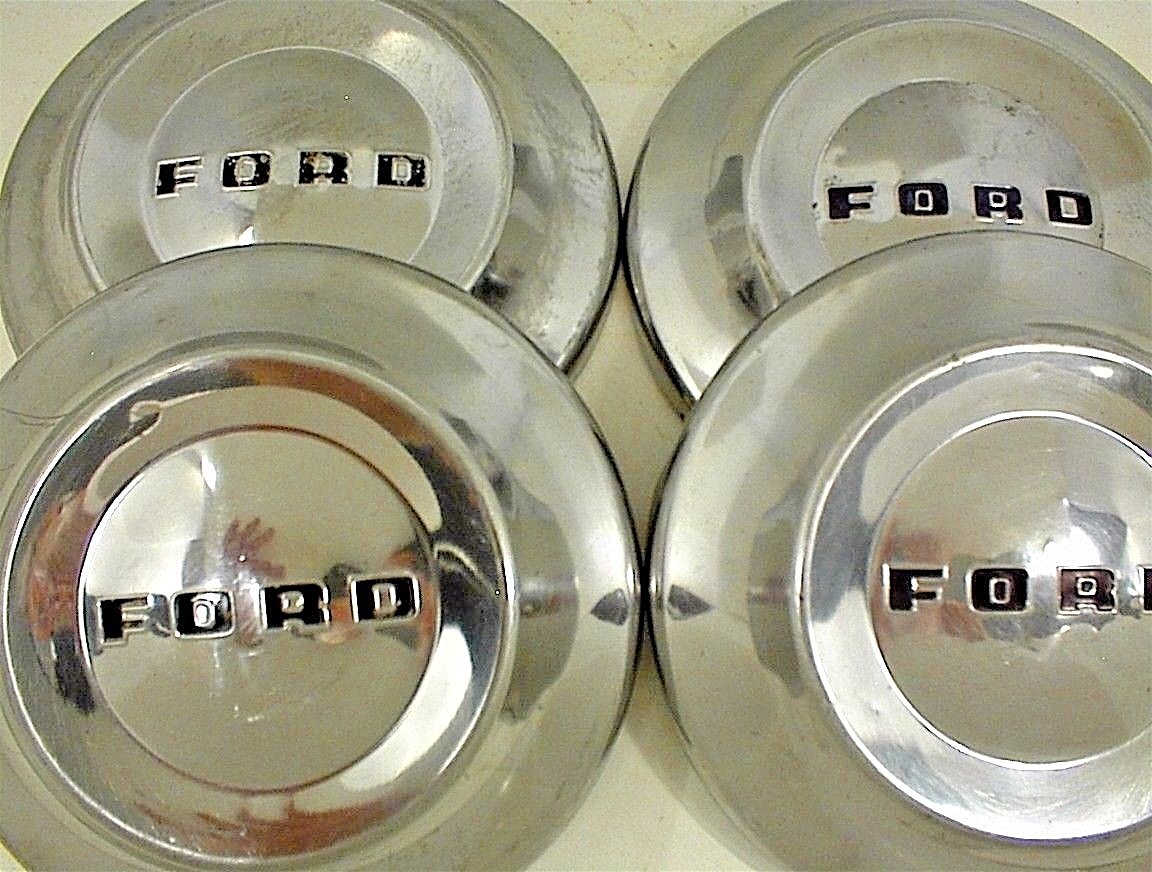 1952 1953 1954 FORD HUBCAPS DOG DISH VINTAGE POVERTY CAPS eBay