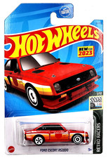 HOT WHEELS Ford Escort RS2000 Red Car HW Retro Racers HKJ77 2023