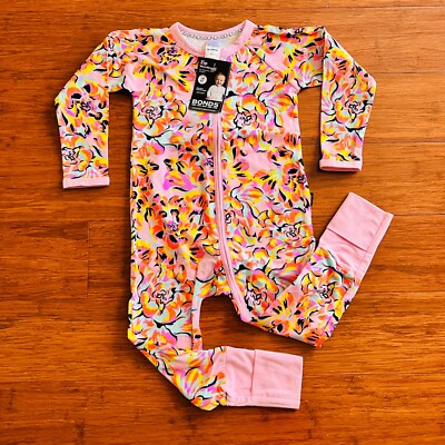 Baby Bonds Tracksuit Bonds Baby Girl Newstalgia Blooms Orange Pink