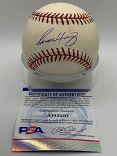 Aaron Harang Cincinnati Reds Signed Autograph Official OMLB Baseball PSA DNA *07