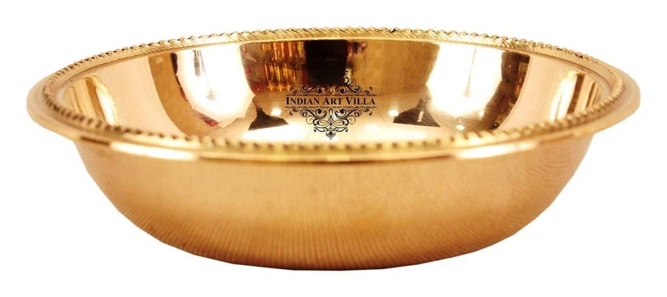 Handmade Brass Bowl Katori, Serving Soup, Indian Dishes 100 ML, Pack of 6 Pcs - Image 4 of 4