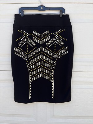 Chances R Womens Skirt Black Size XL Nwt | eBay