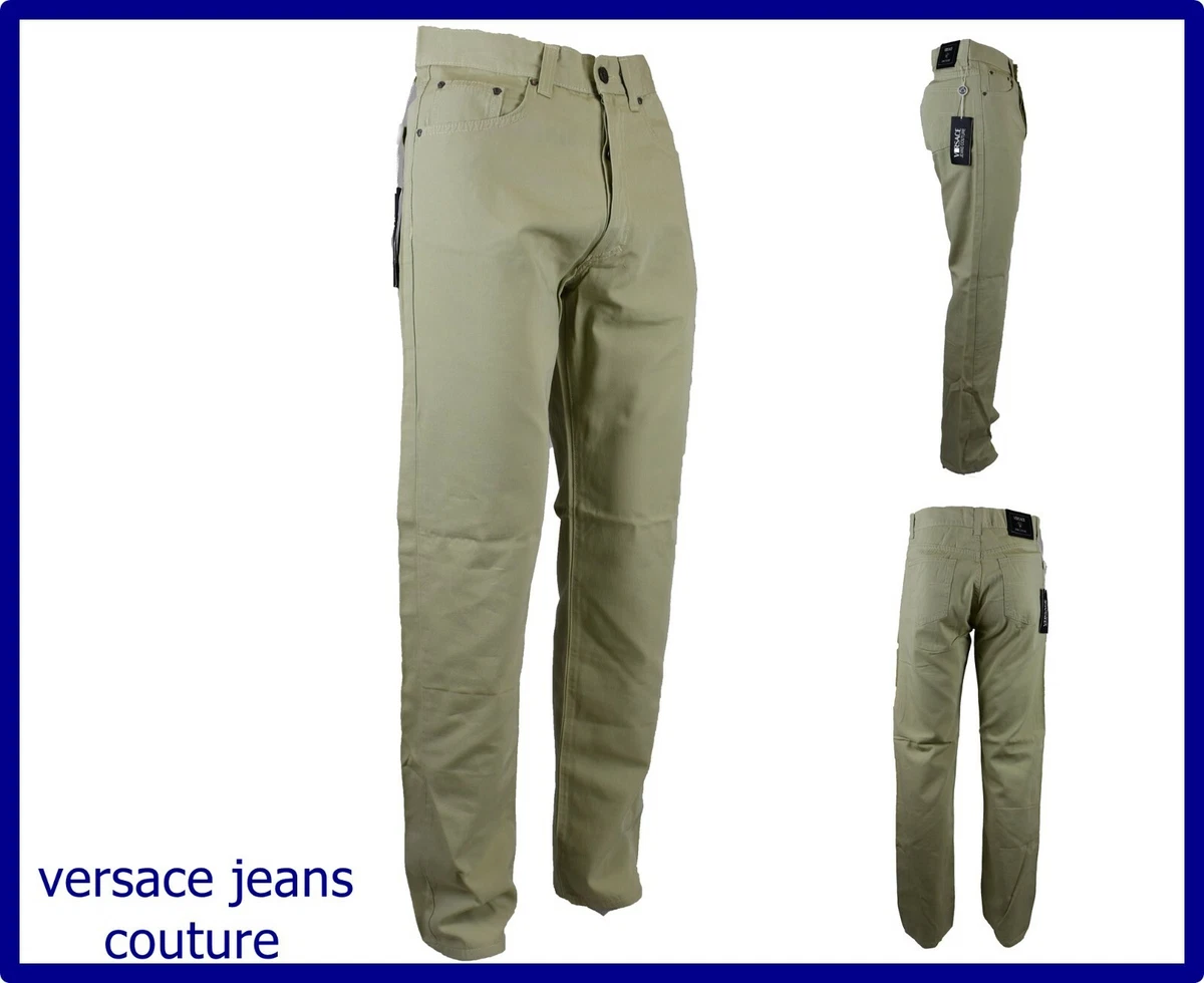 pantaloni versace jeans couture uomo vintage cotone estivi leggeri