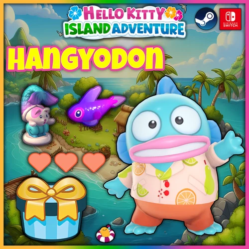 Hello Kitty Island Adventure 3 & 2 Heart Gifts Apple Arcade | Nintendo | Steam