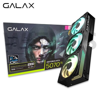 GALAX GALAZ GeForce RTX 5070 Ti EX GAMER BLACK OC D7 16GB