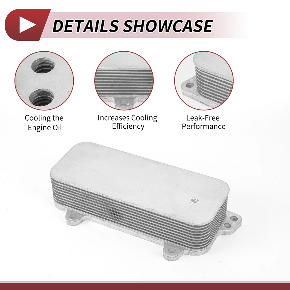 Engine Oil Cooler for Volkswagen Touareg 04-10 No.070117021D Trans Cooler 1 Pcs Foto 4 de 4